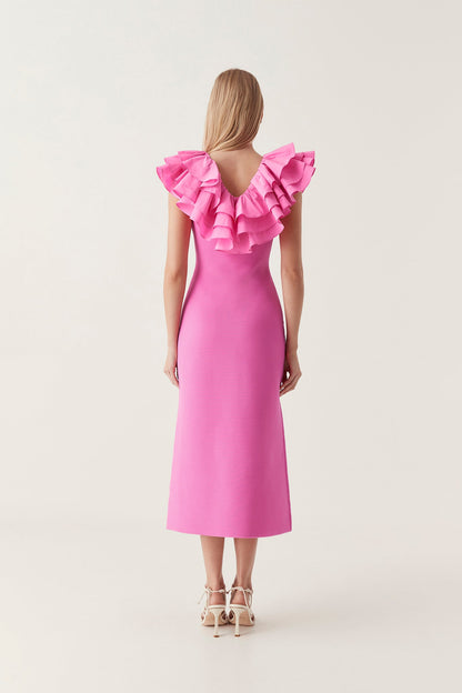 Women Transcendent Ruffle Midi Dress | Aje