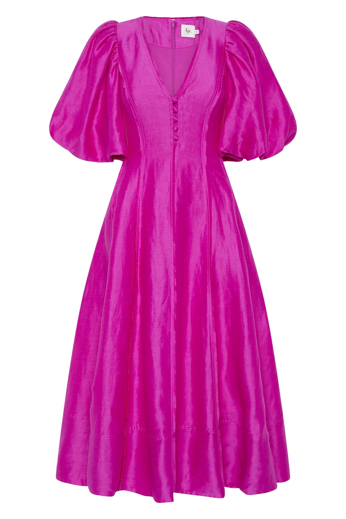 Women Dusk Puff Sleeve Midi Dress | Aje
