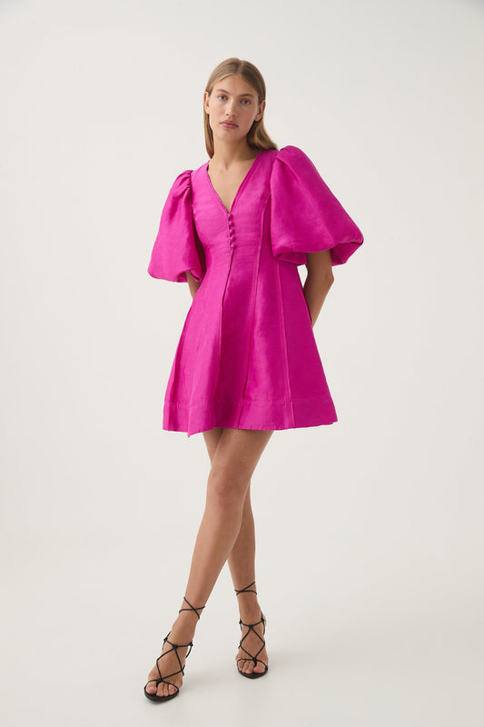 Women Dusk Puff Sleeve Mini Dress | Aje