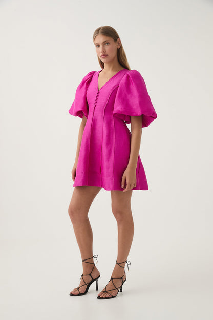 Women Dusk Puff Sleeve Mini Dress | Aje