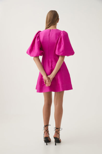 Women Dusk Puff Sleeve Mini Dress | Aje
