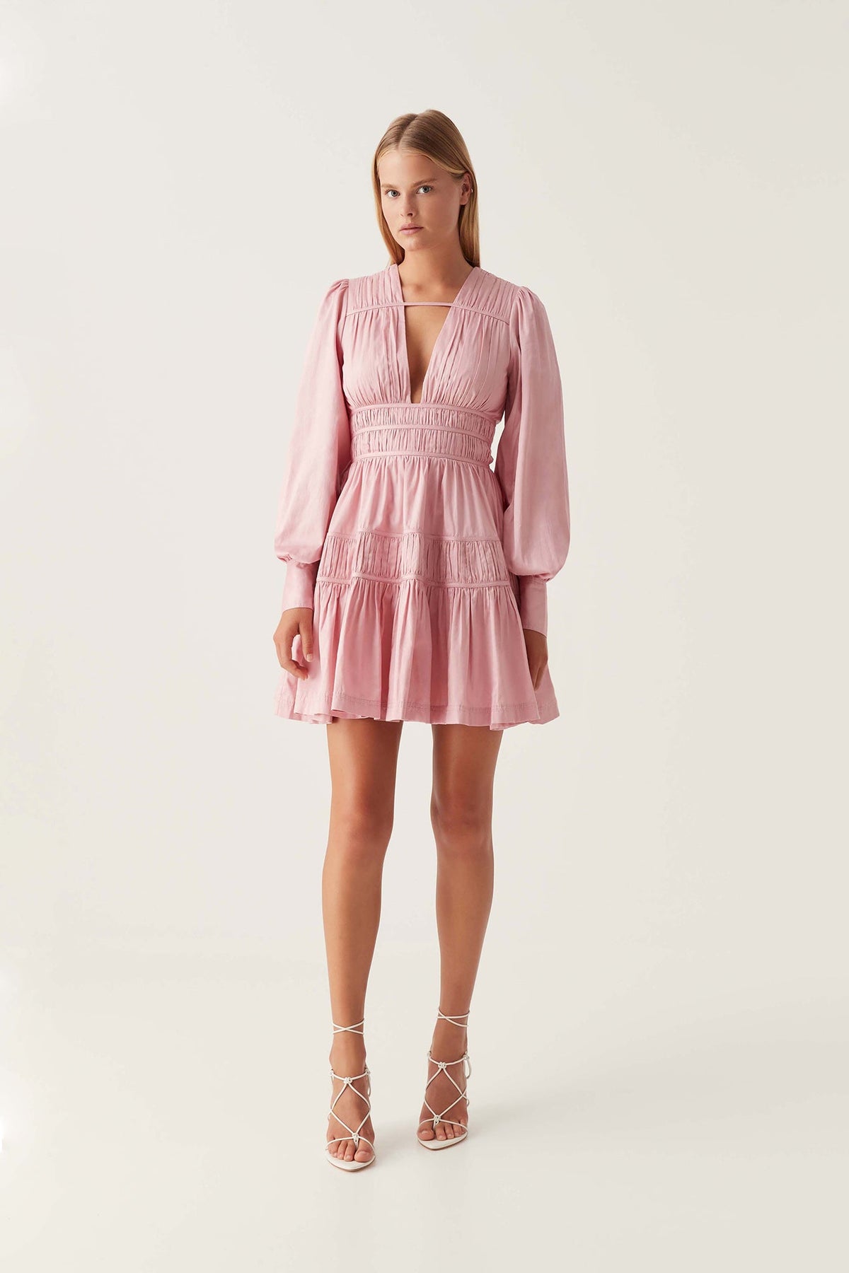 Women Fallingwater Ruched Mini Dress | Aje