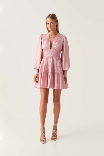 Women Fallingwater Ruched Mini Dress | Aje