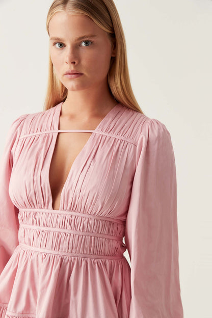 Women Fallingwater Ruched Mini Dress | Aje