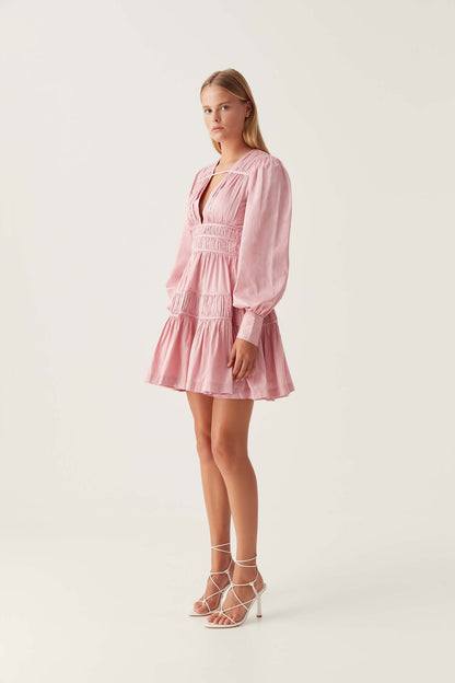 Women Fallingwater Ruched Mini Dress | Aje