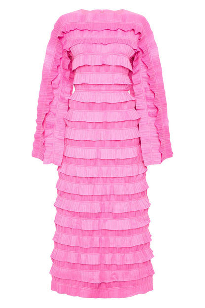 Women Palladium Ruffled Midi Dress | Aje