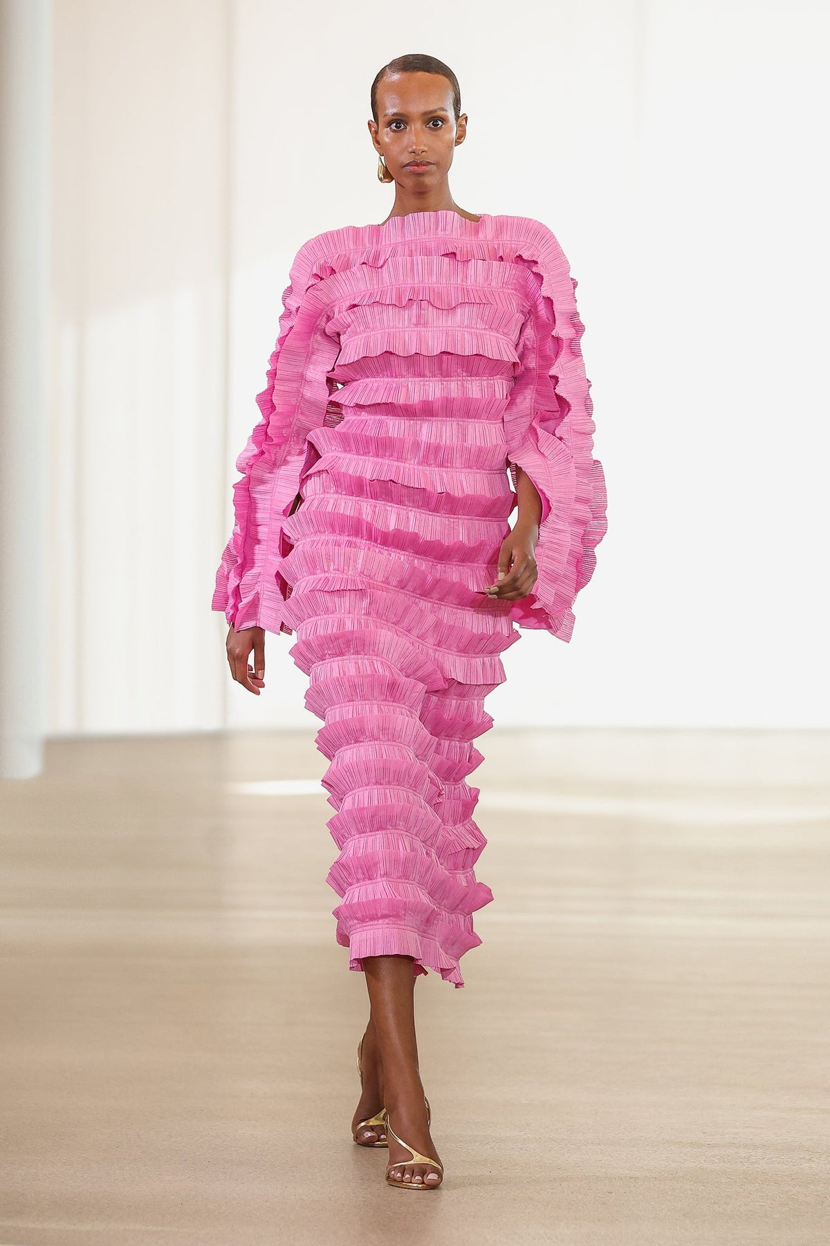 Women Palladium Ruffled Midi Dress | Aje