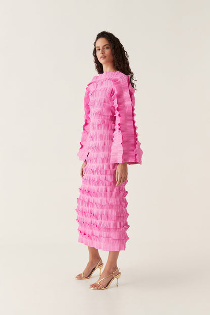 Women Palladium Ruffled Midi Dress | Aje