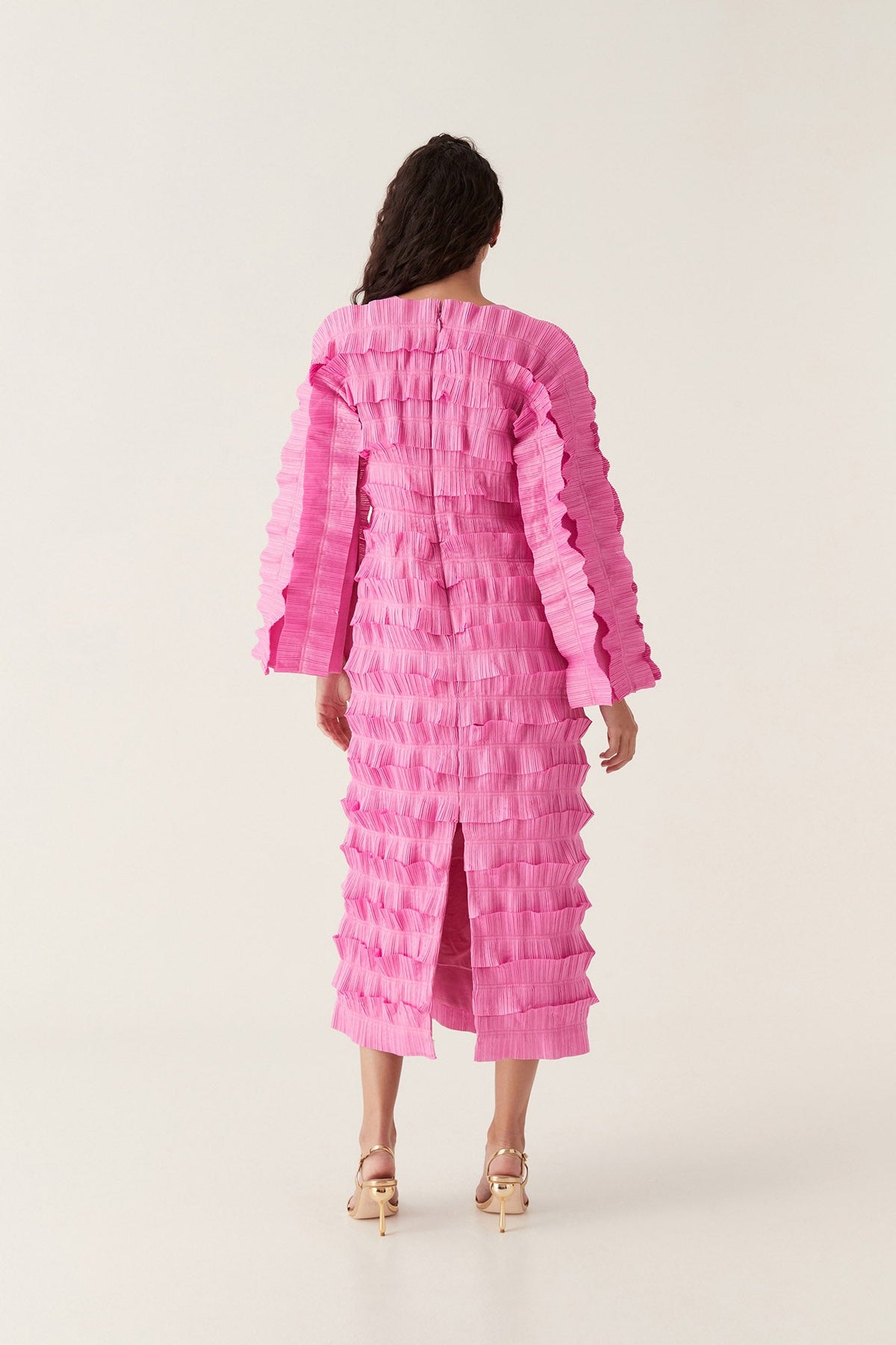 Women Palladium Ruffled Midi Dress | Aje