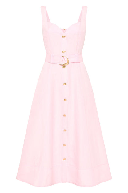 Women Clay Belted Midi Dress | Aje