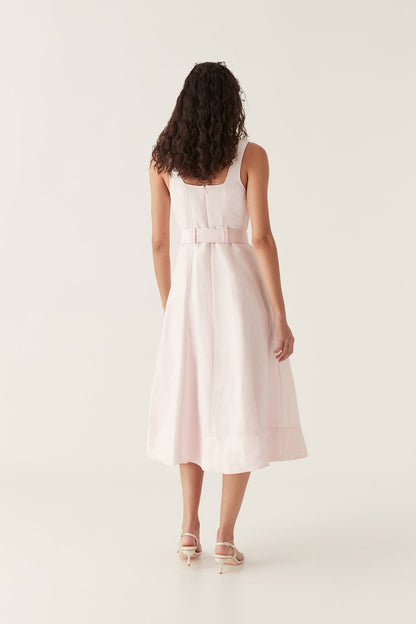 Women Clay Belted Midi Dress | Aje