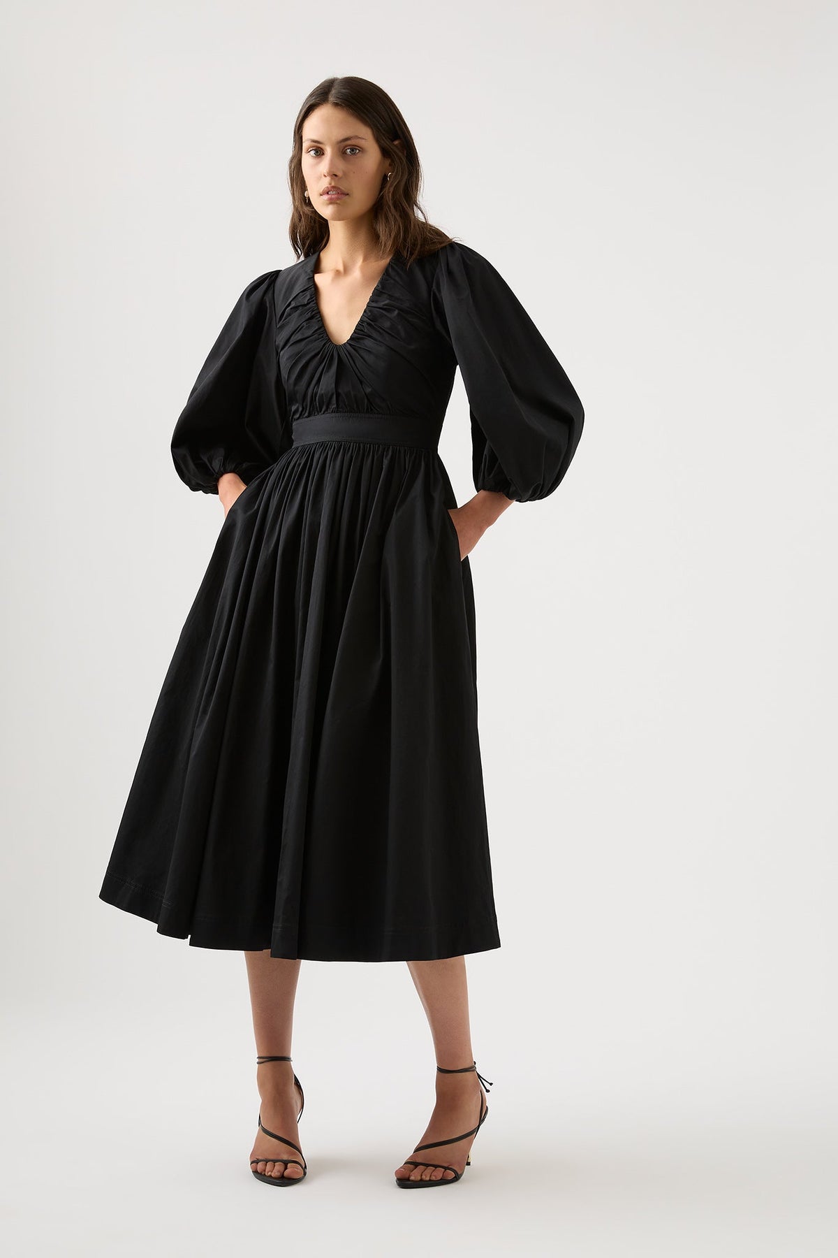 Women Audrey Waisted Midi Dress | Aje
