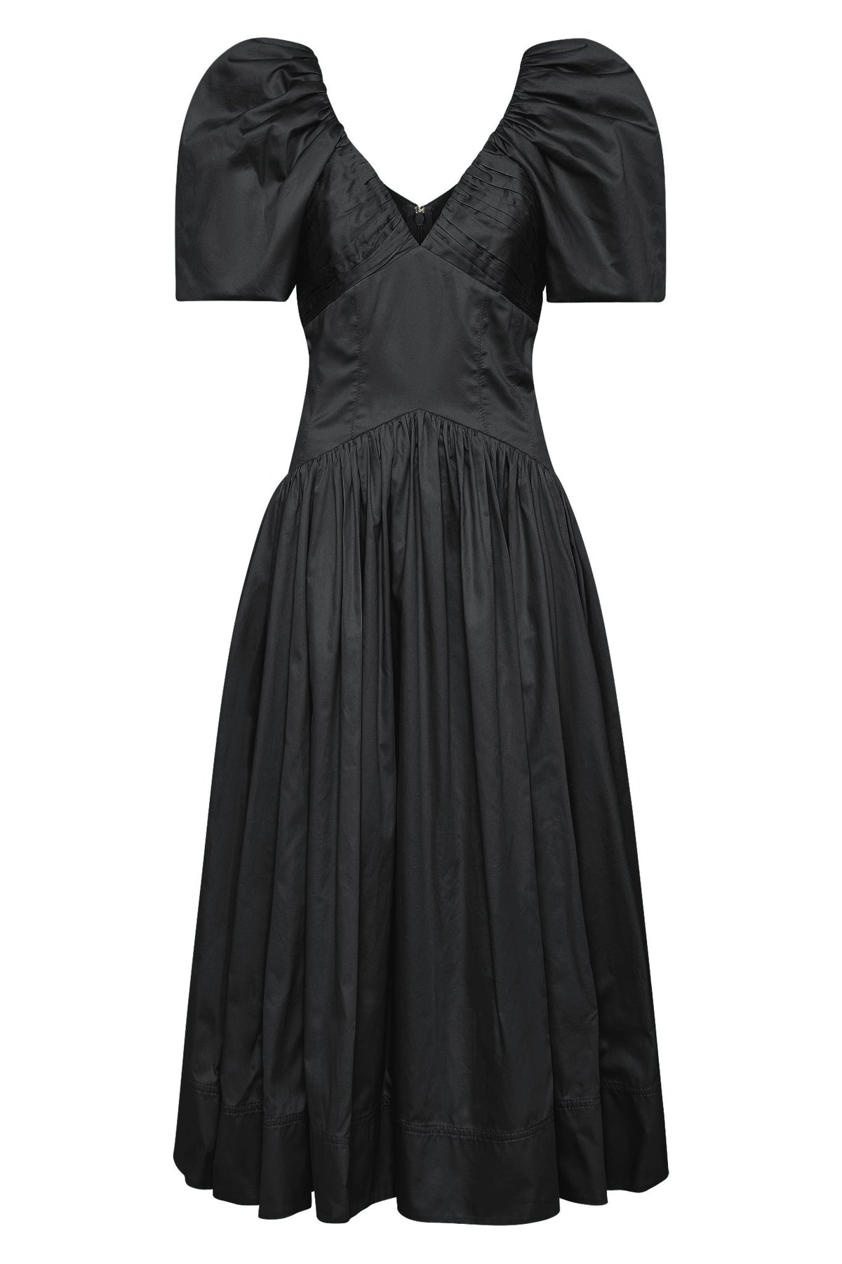 Women Gabrielle Plunge Midi Dress | Aje