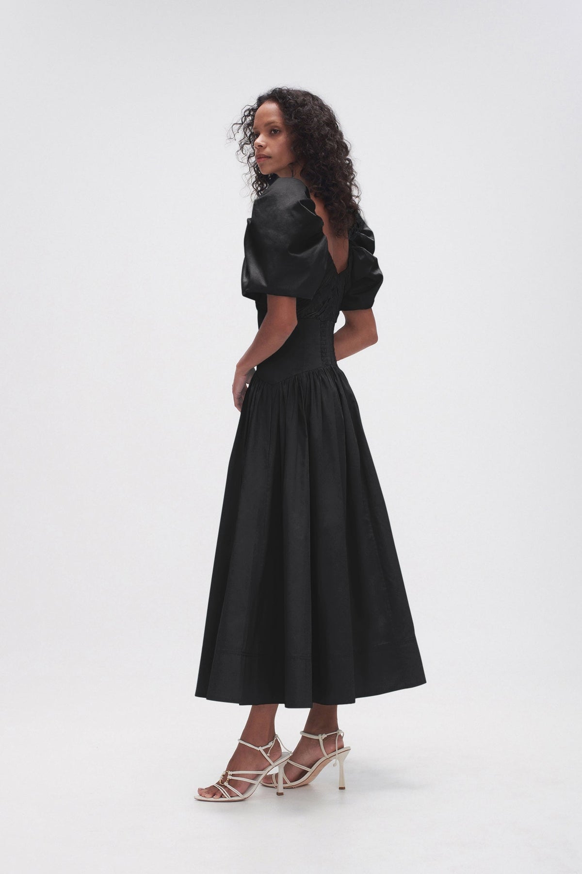 Women Gabrielle Plunge Midi Dress | Aje