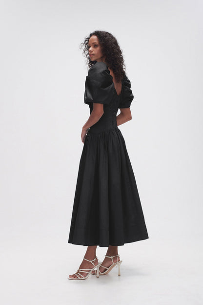 Women Gabrielle Plunge Midi Dress | Aje