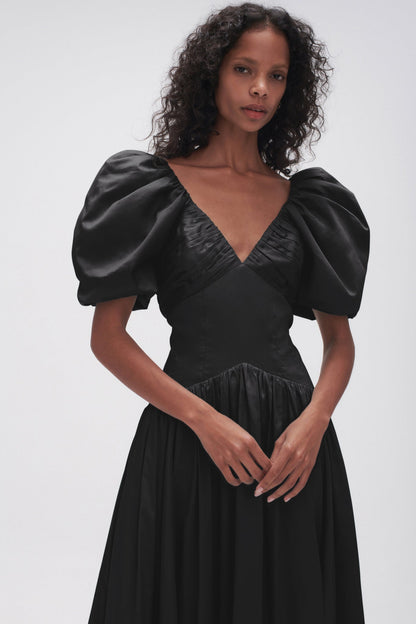 Women Gabrielle Plunge Midi Dress | Aje