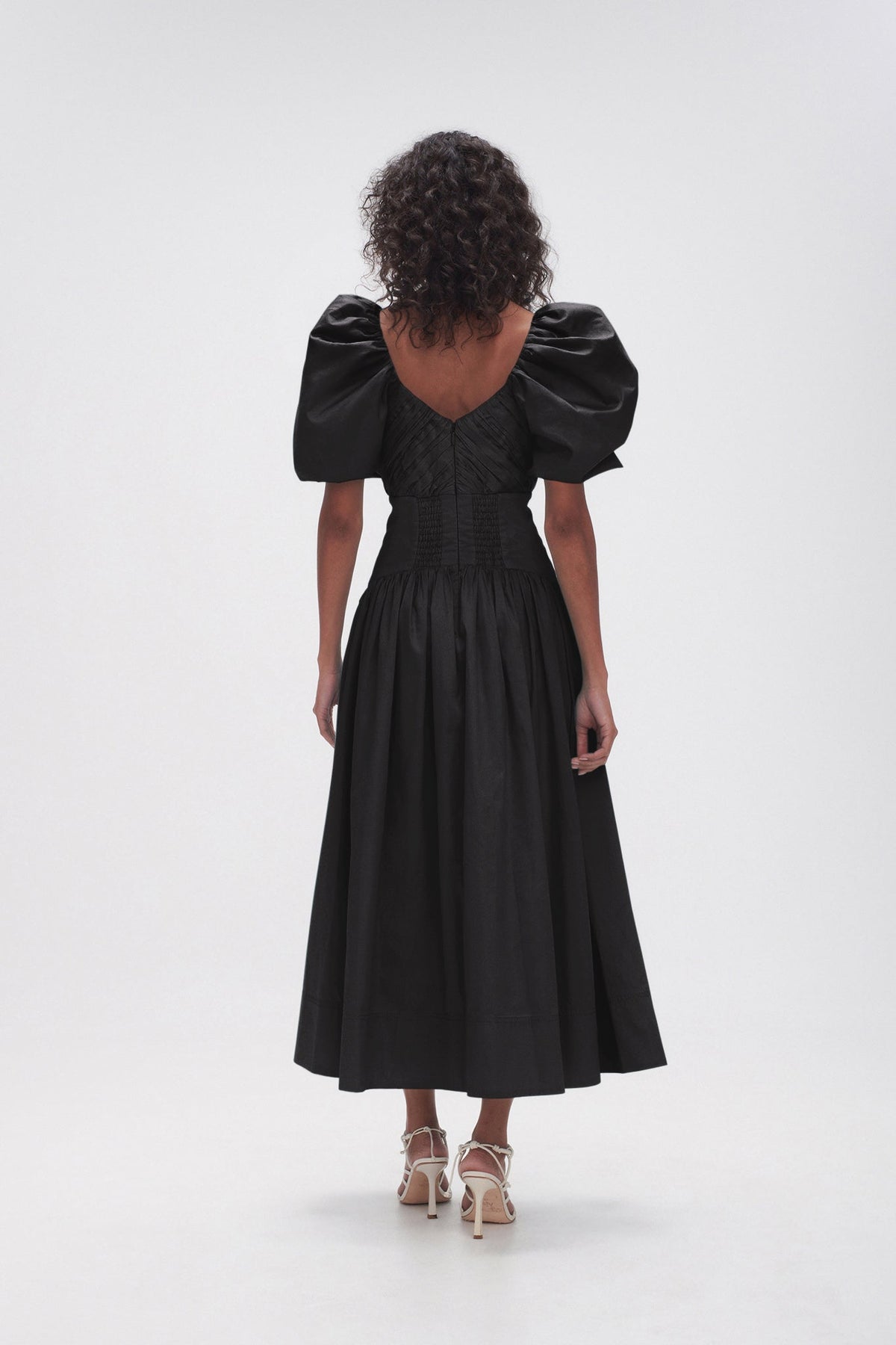 Women Gabrielle Plunge Midi Dress | Aje