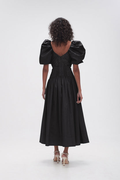 Women Gabrielle Plunge Midi Dress | Aje