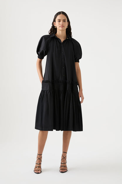 Women Novella Midi Smock Dress | Aje