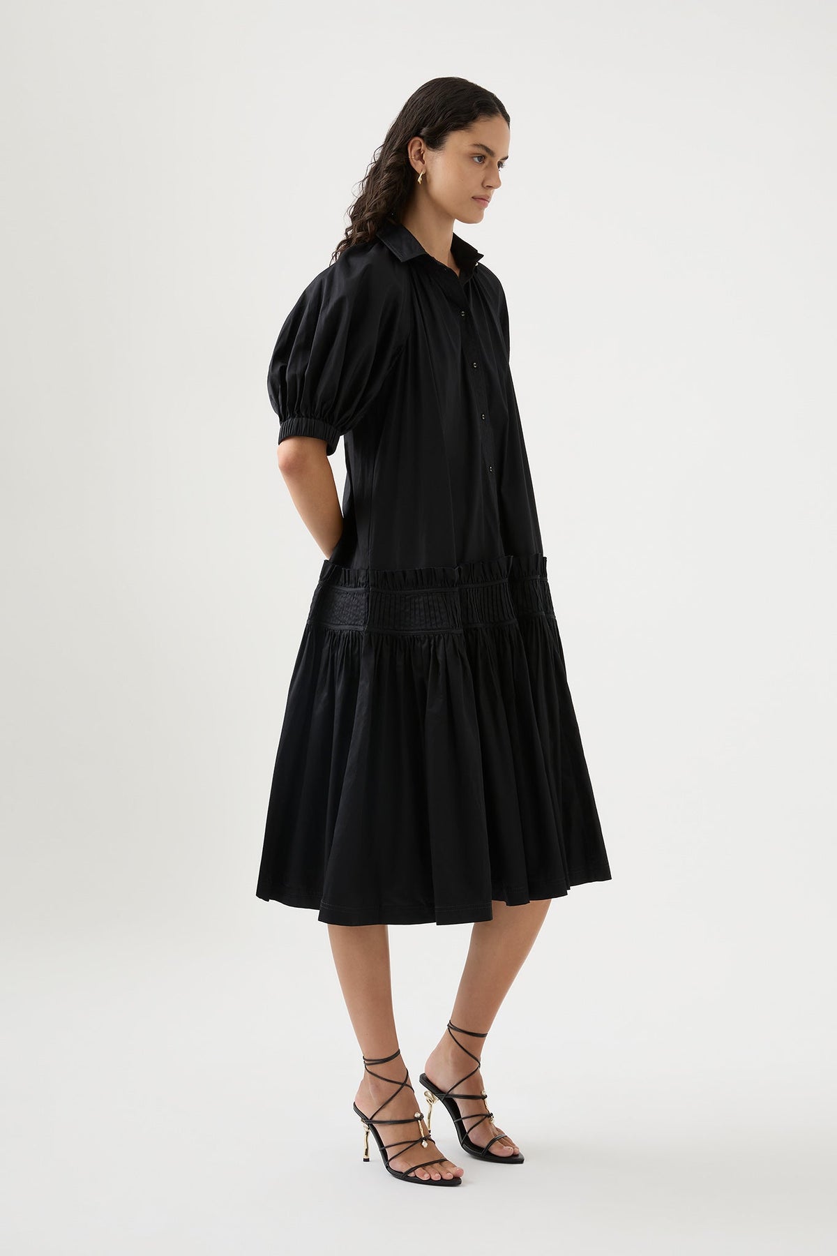 Women Novella Midi Smock Dress | Aje