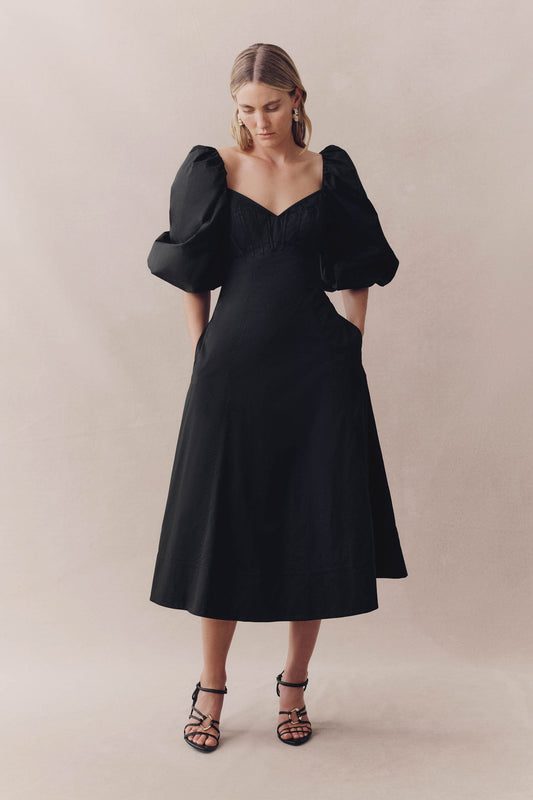 Women Hester Corsetted Midi Dress | Aje