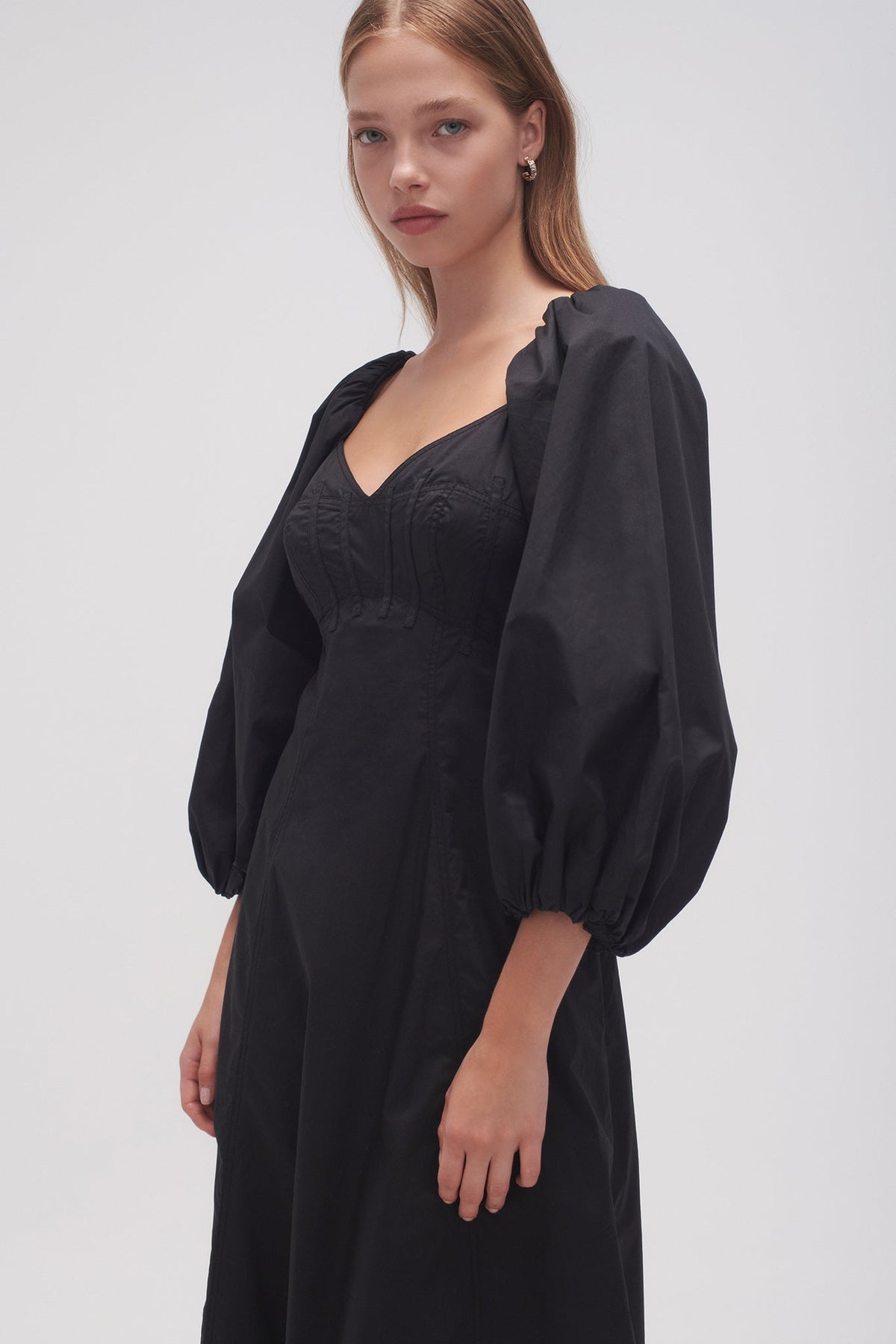 Women Hester Corsetted Midi Dress | Aje