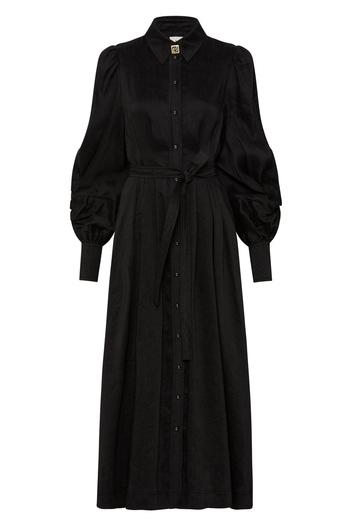Women Bonnie Knot Sleeve Midi Dress | Aje