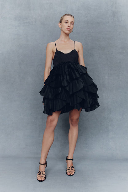 Women Elsie Pleat Mini Dress | Aje
