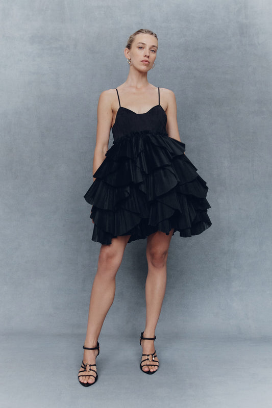 Women Elsie Pleat Mini Dress | Aje