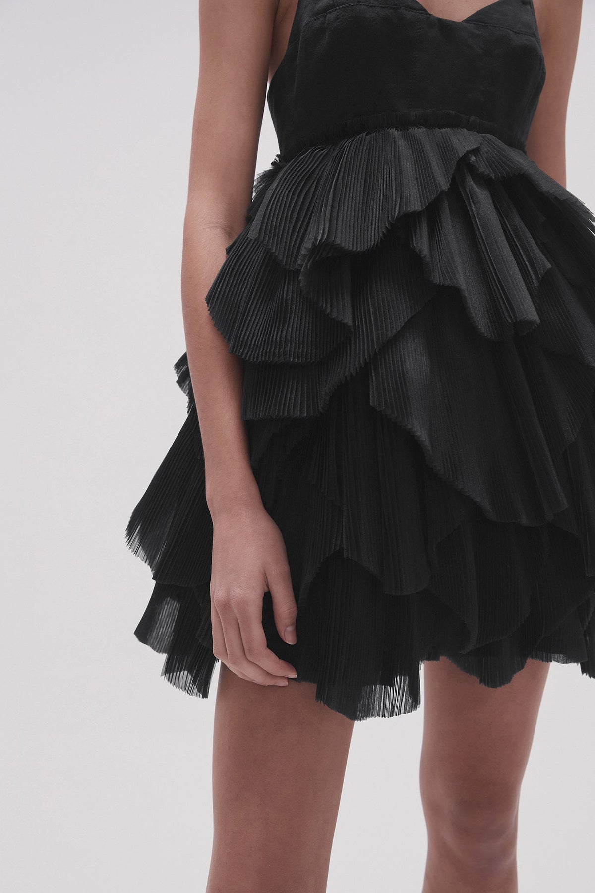 Women Elsie Pleat Mini Dress | Aje