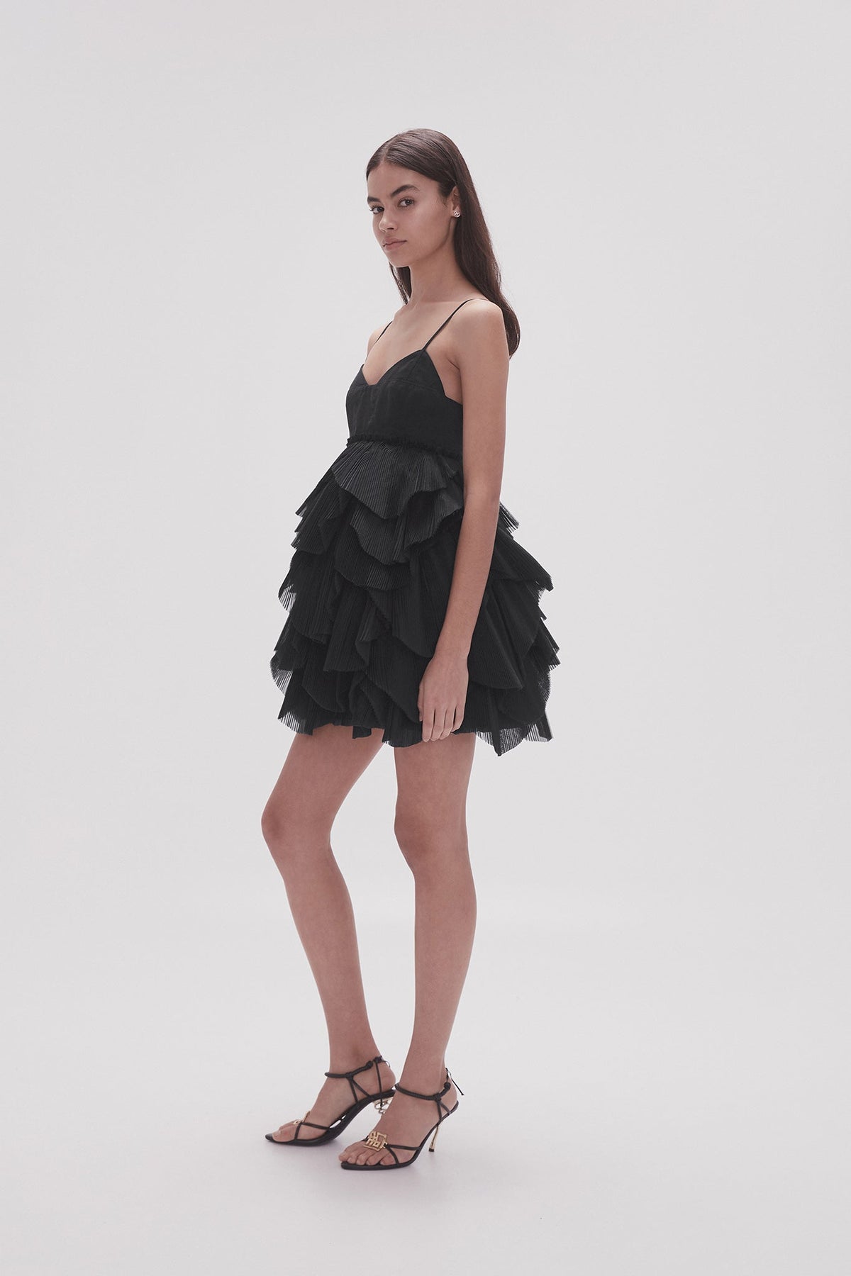 Women Elsie Pleat Mini Dress | Aje