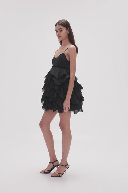 Women Elsie Pleat Mini Dress | Aje