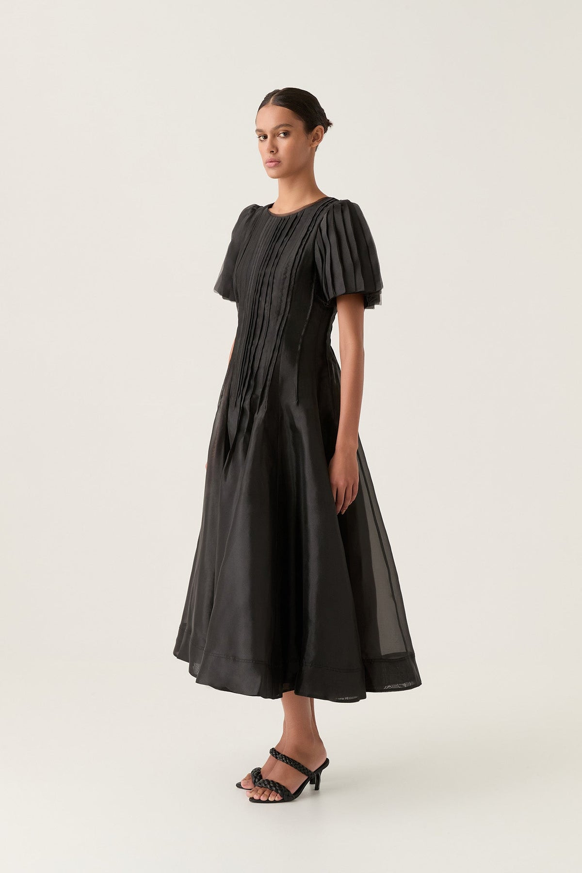 Women Nova Pleated Midi Dress | Aje