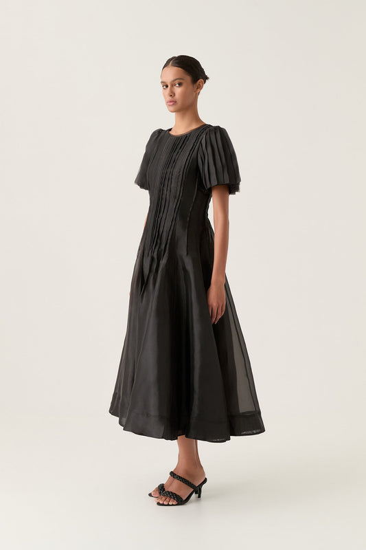 Women Nova Pleated Midi Dress | Aje