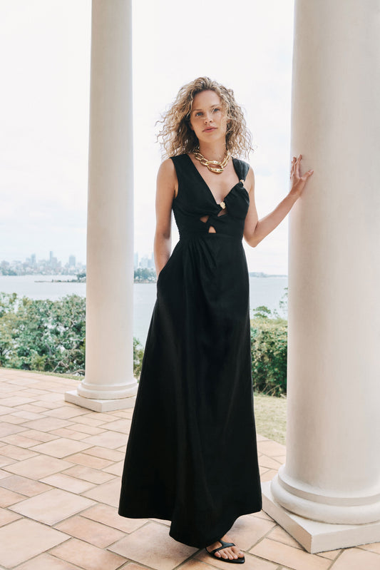 Women Electra Scrunch Midi Dress | Aje