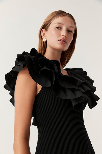 Women Transcendent Ruffle Midi Dress | Aje