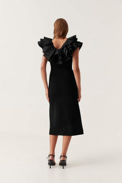 Women Transcendent Ruffle Midi Dress | Aje