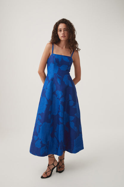 Women Belonging Flared Midi Dress | Aje
