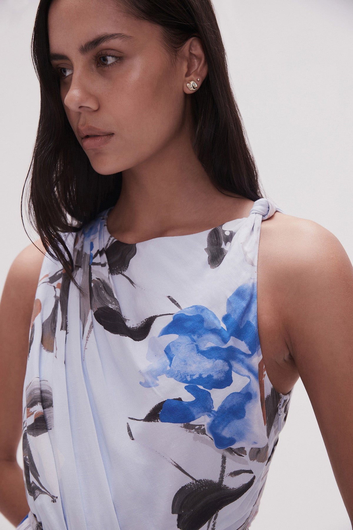 Women Abbey Twisted Midi Dress | Aje