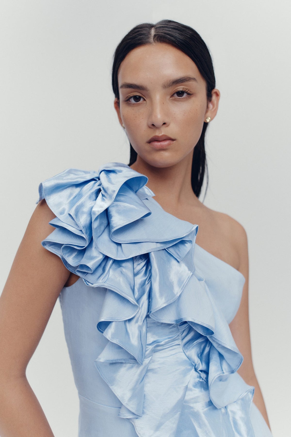 Women Adelia Ruffle Midi Dress | Aje