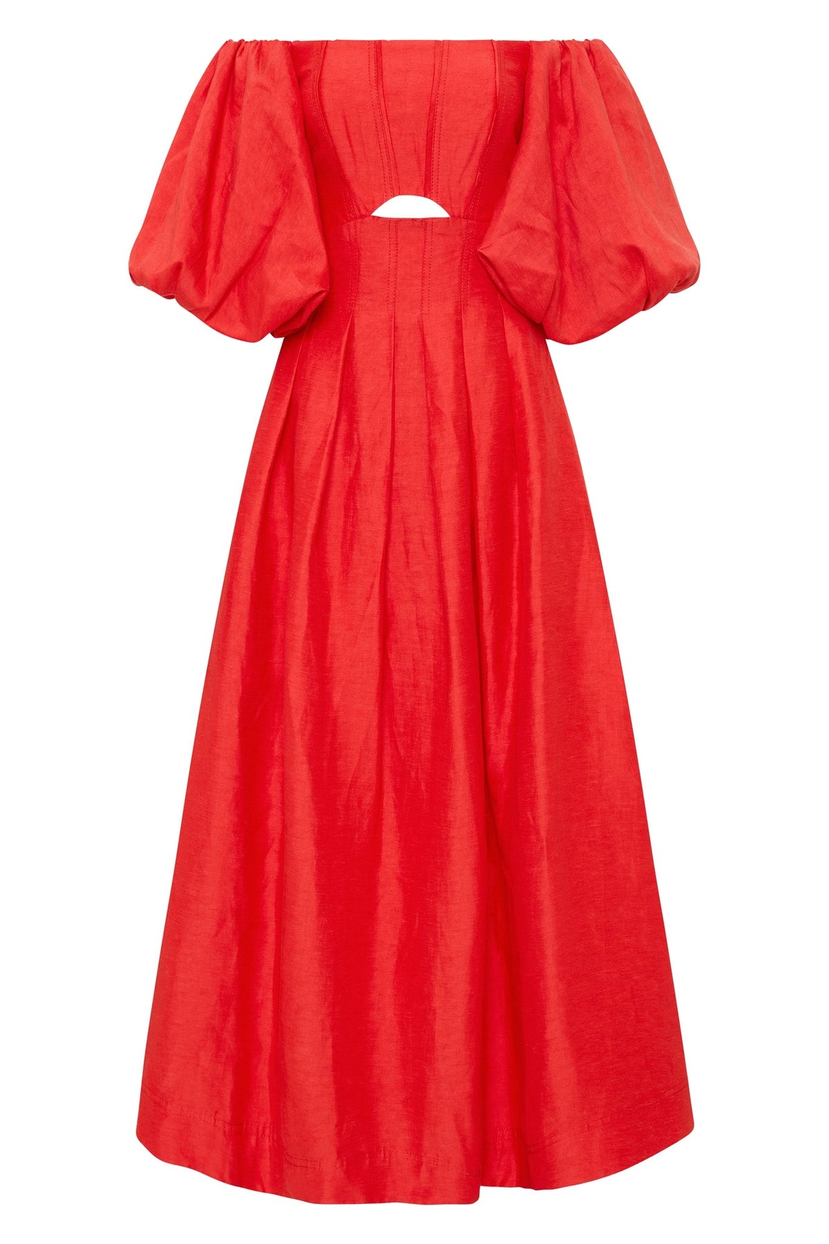 Women Eugenie Off Shoulder Midi Dress | Aje
