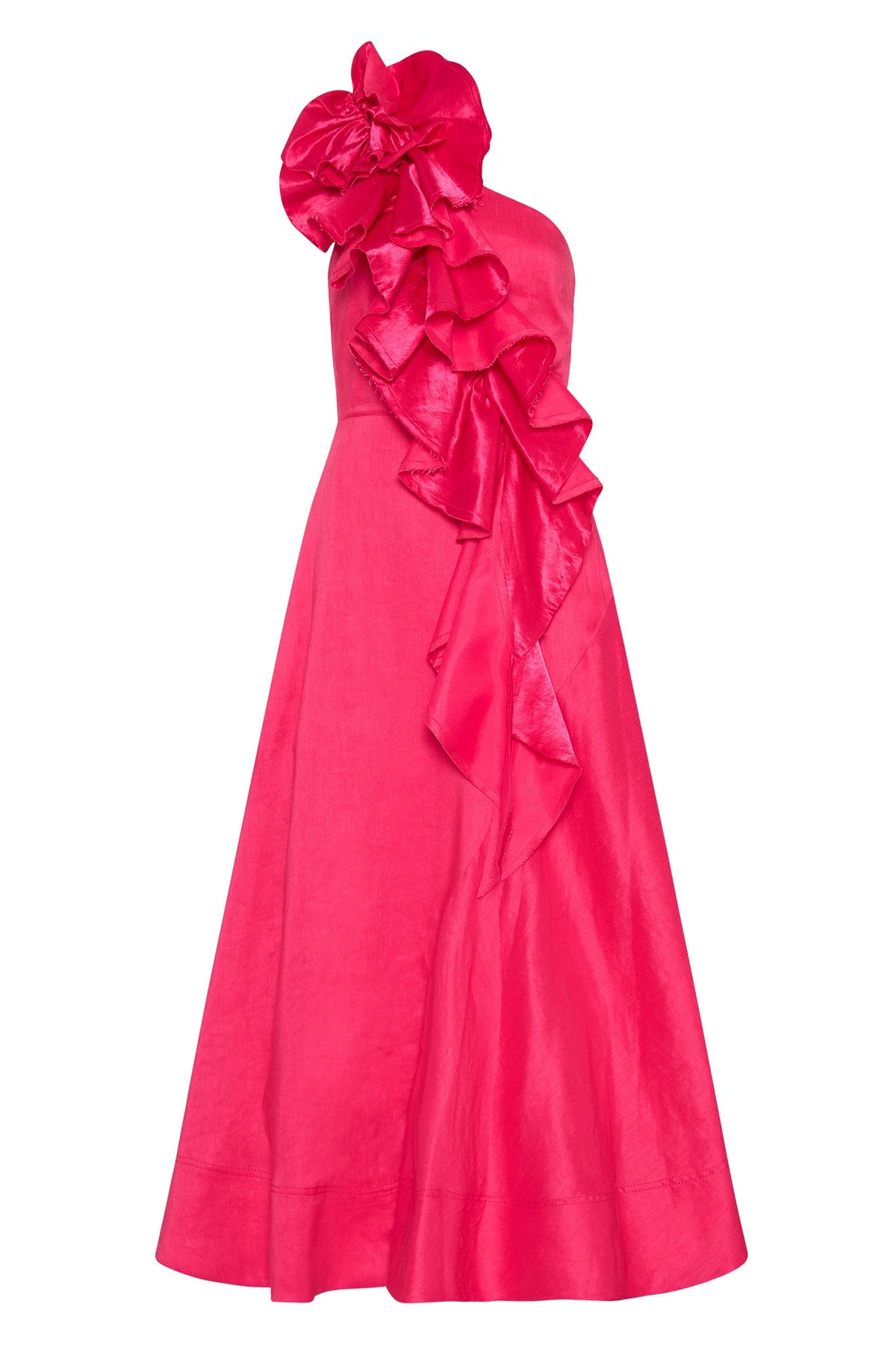 Women Adelia Ruffle Midi Dress | Aje