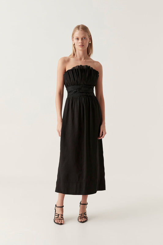 Women Whisper Knot Waist Midi Dress | Aje