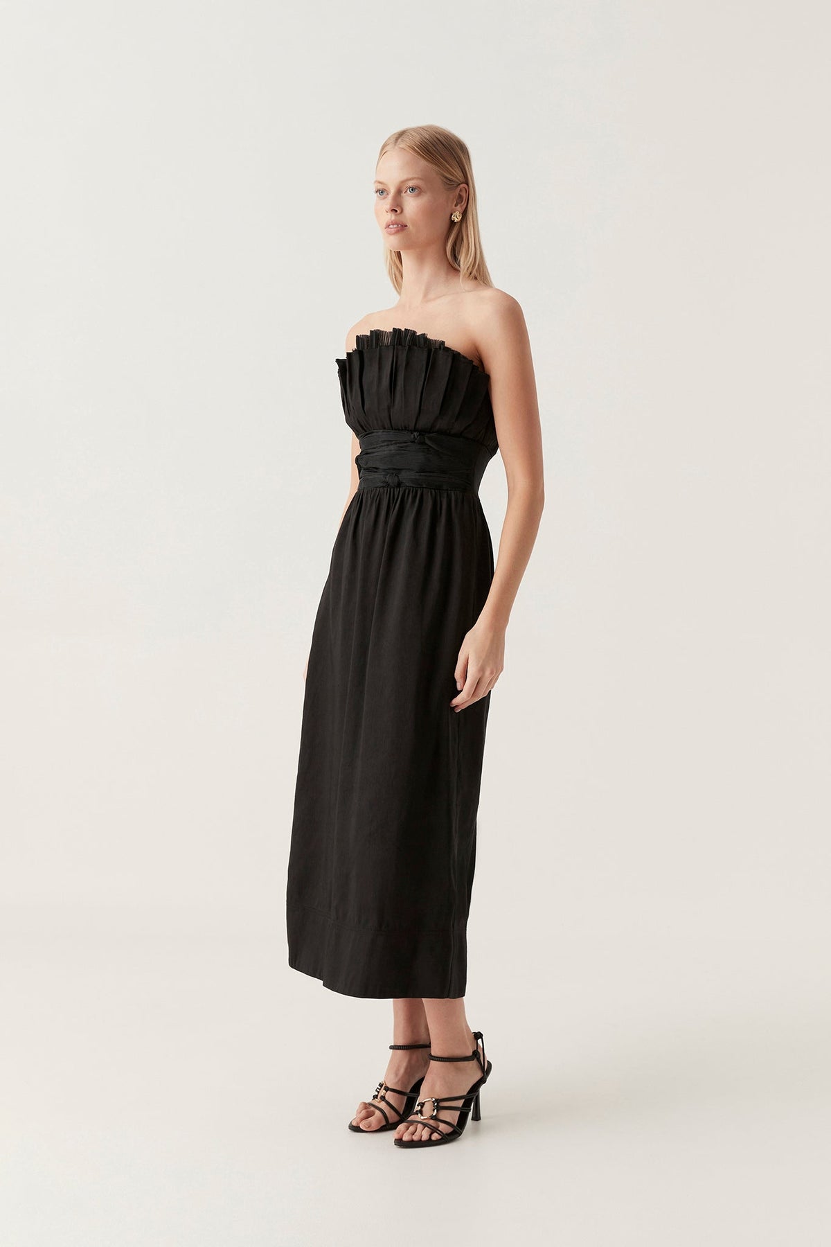 Women Whisper Knot Waist Midi Dress | Aje