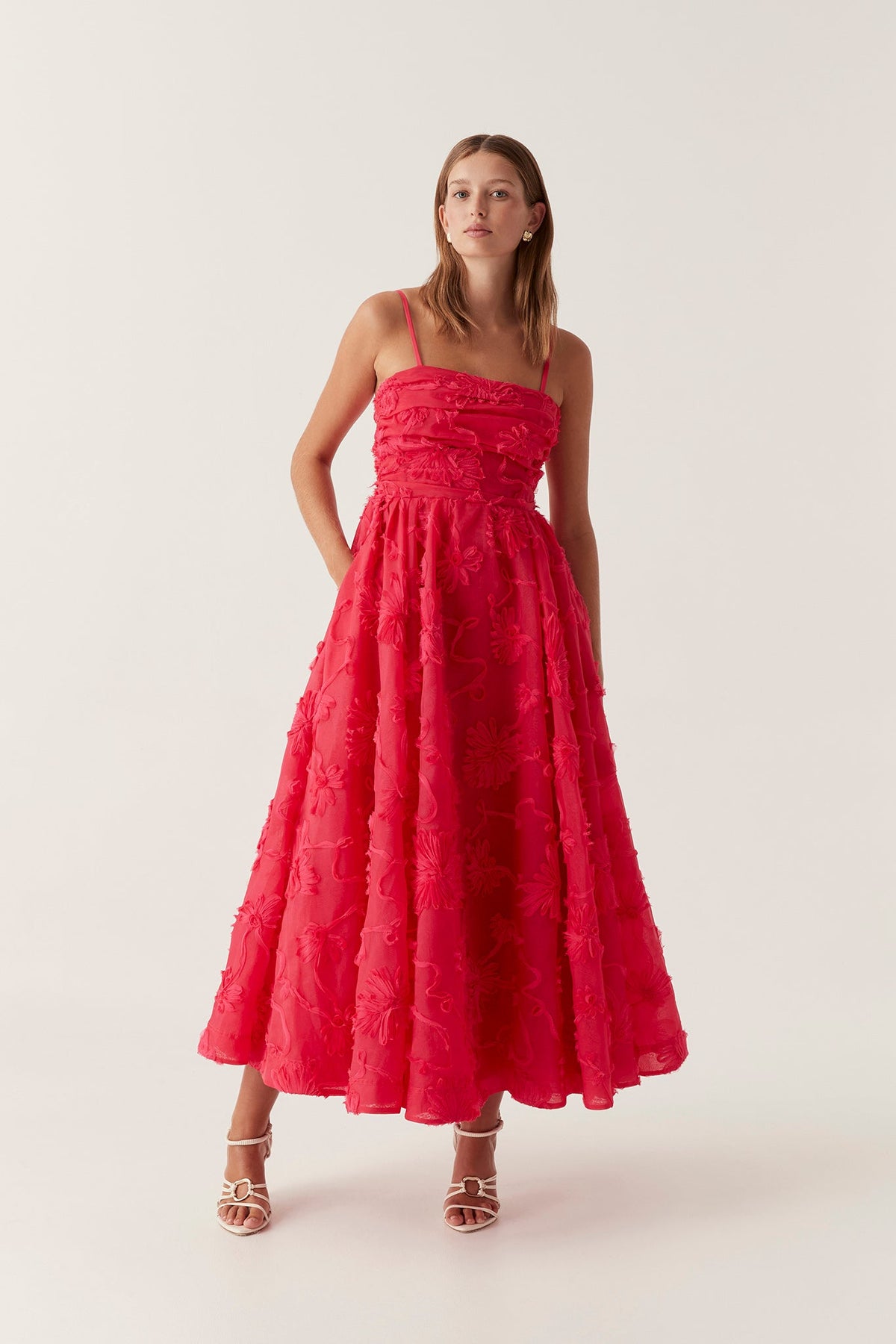 Women Evangeline Midi Dress | Aje