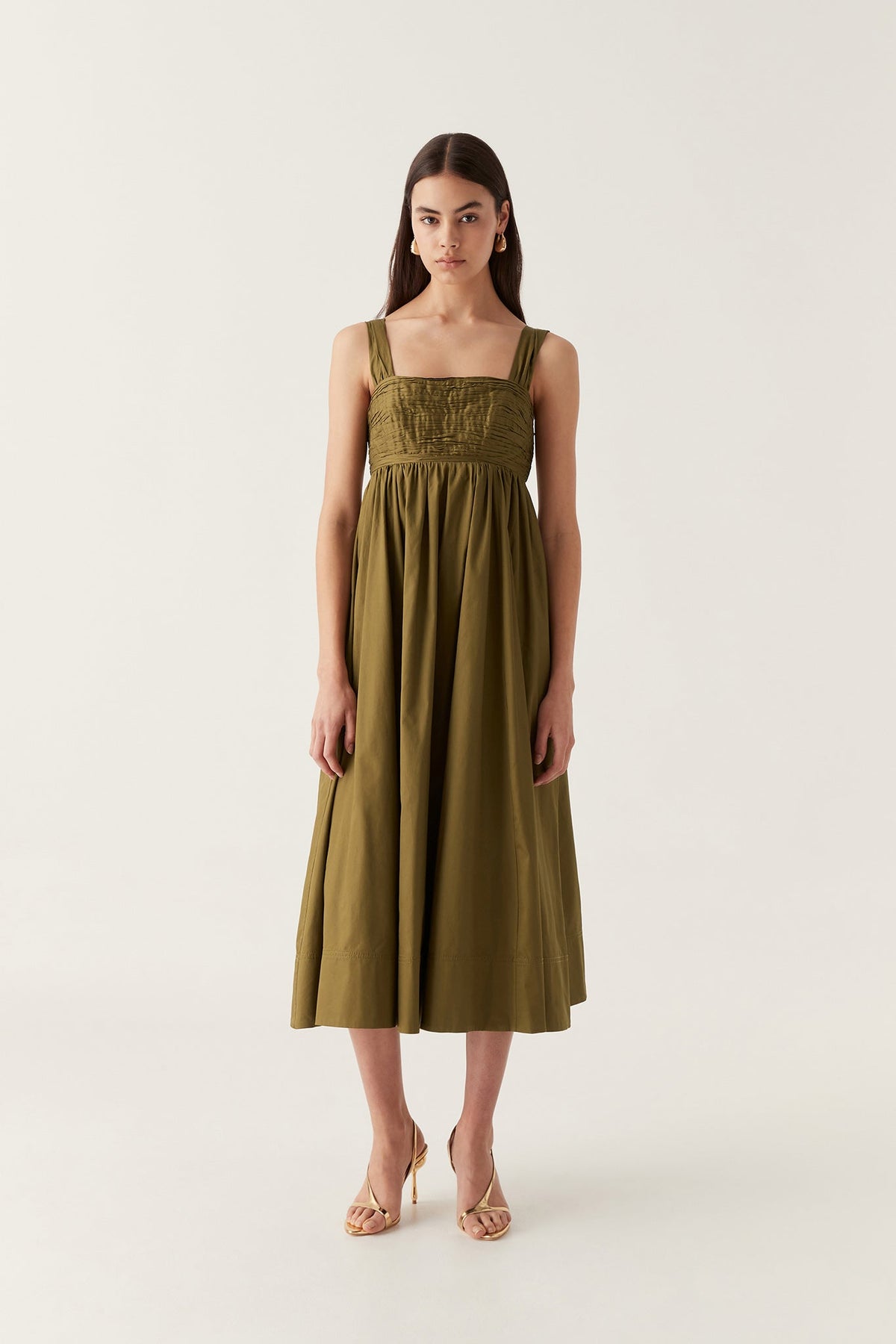 Women Nova Tie Back Midi Dress | Aje