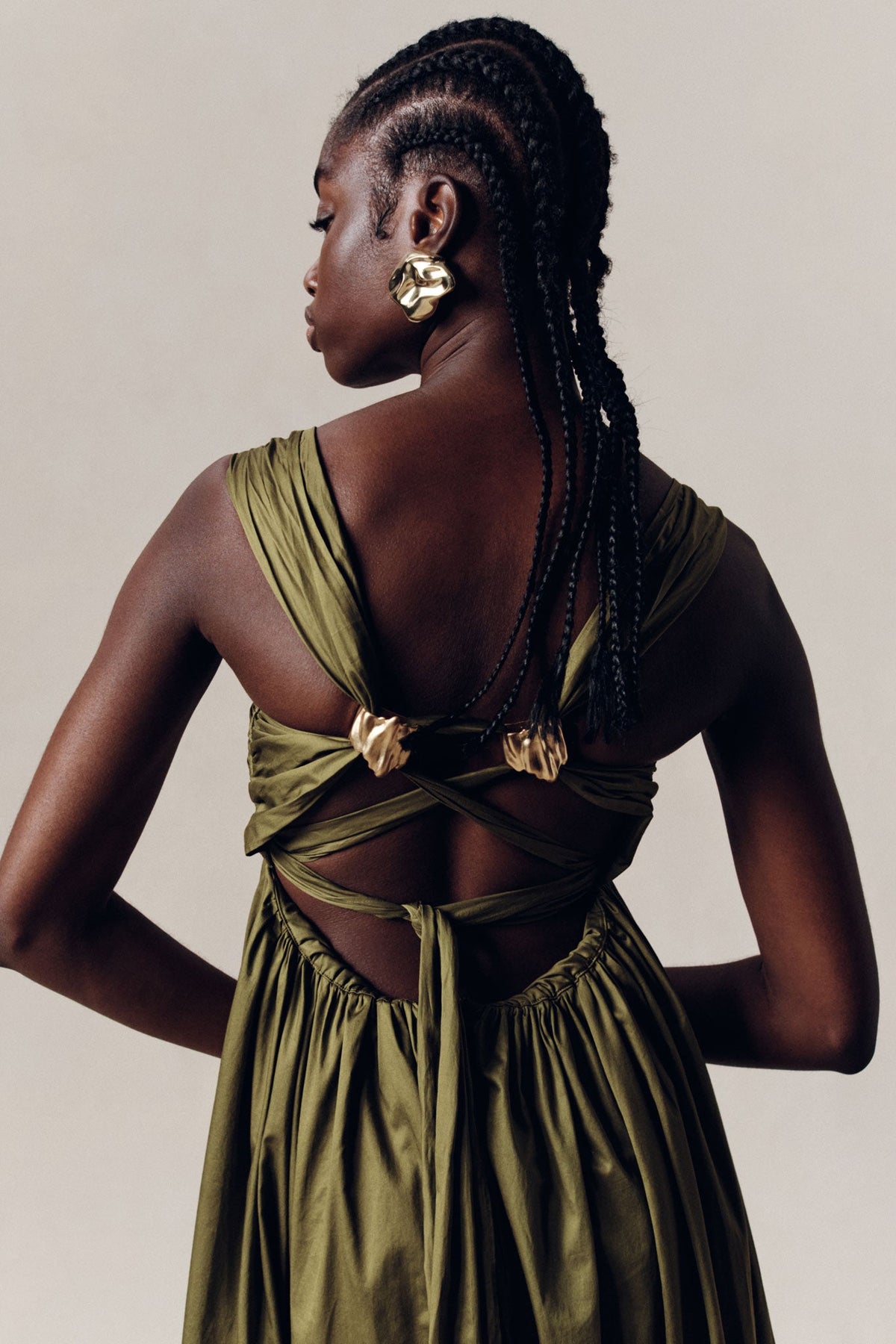 Women Nova Tie Back Midi Dress | Aje