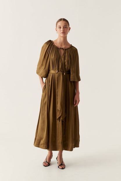 Women Seraphina Silk Midi Dress | Aje