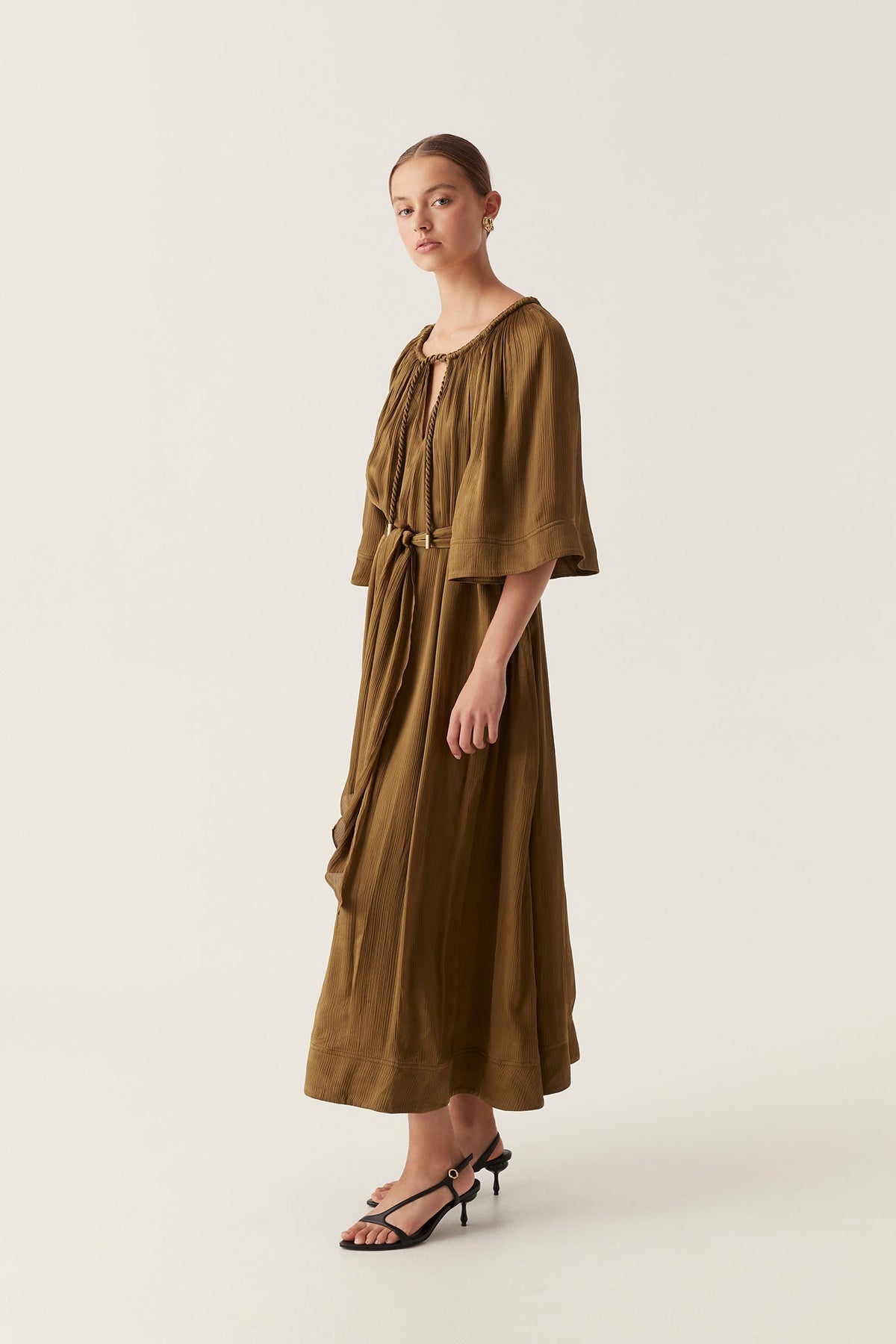 Women Seraphina Silk Midi Dress | Aje