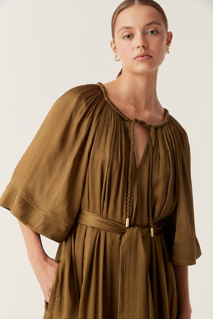 Women Seraphina Silk Midi Dress | Aje